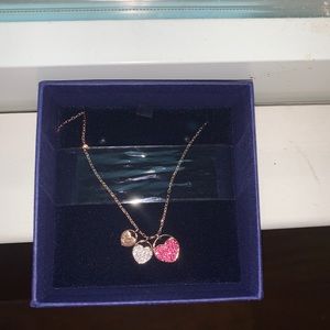 Swarovski Fuchsia Heart Pendant necklace